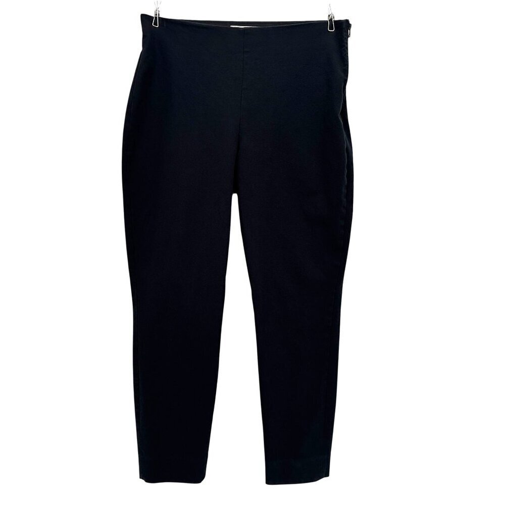 Everlane Womens 10 Pants The Curvy Side Zip Stretch Cotton Pant Black Skinny